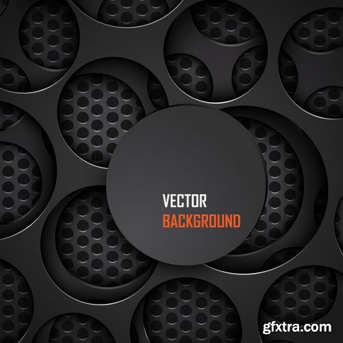 Collection picture vector metal background is web design and elements 25 EPS