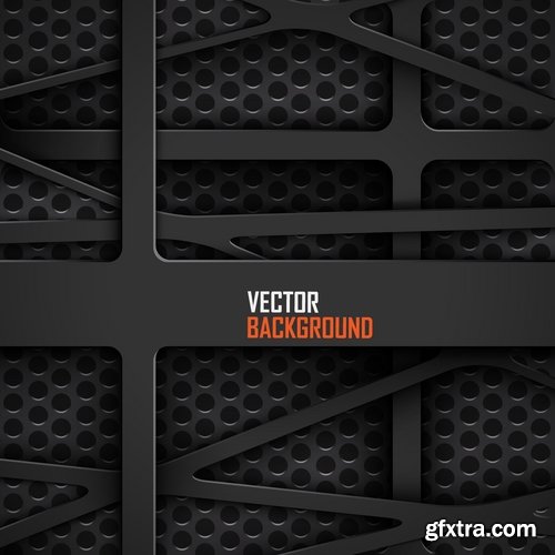 Collection picture vector metal background is web design and elements 25 EPS