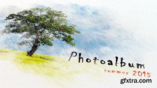 Videohive Pencil Watercolor Photo Album 11391475