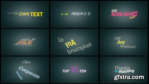 Videohive Motion Type Title Animations 9478608