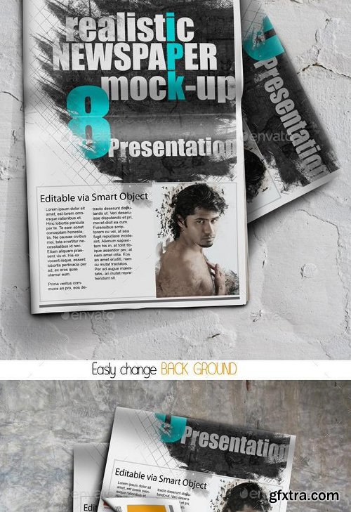 Graphicriver Newspaper Mock-up 9340863