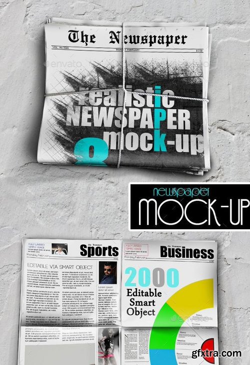 Graphicriver Newspaper Mock-up 9340863