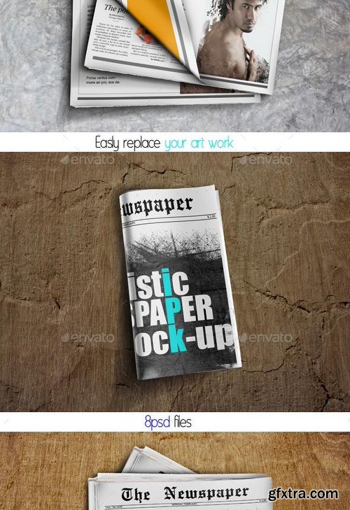 Graphicriver Newspaper Mock-up 9340863