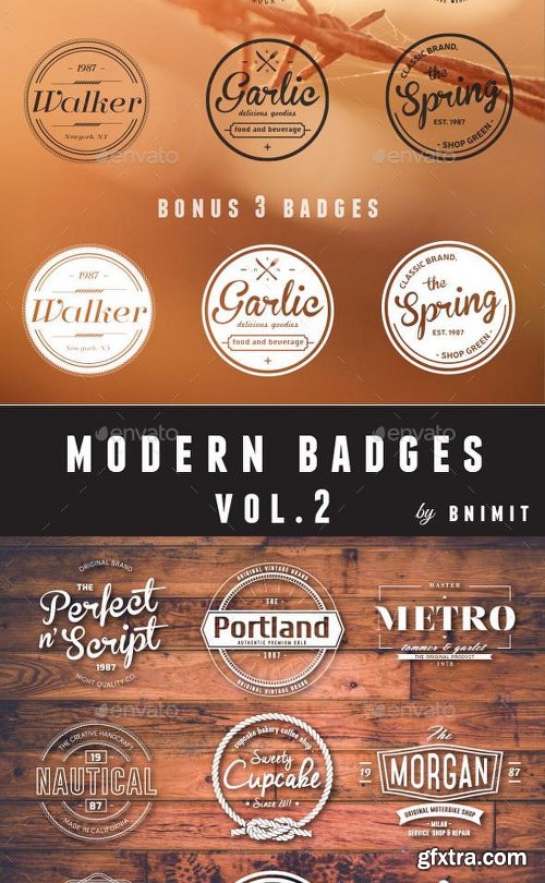 Graphicriver Bundle Badges 81 Vintage logo 9980331