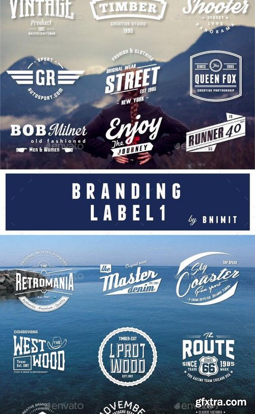 Graphicriver Bundle Badges 81 Vintage logo 9980331