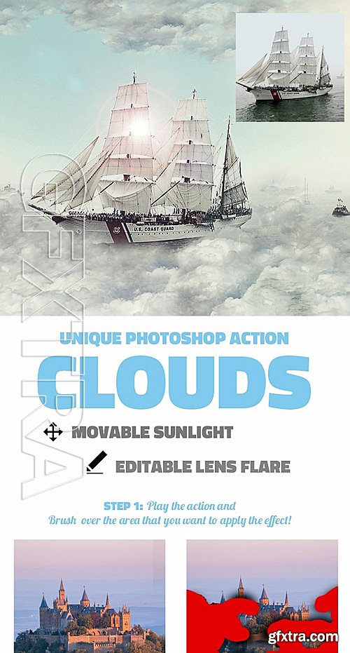 GraphicRiver - Clouds Photoshop Action 14468638