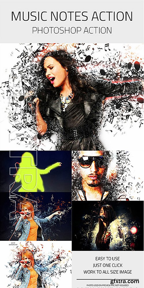 GraphicRiver - Music Notes Photoshop Action 14461913