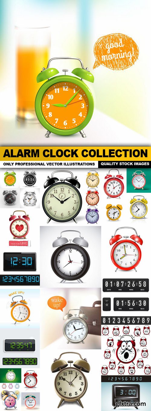 Alarm Clock Collection - 25 Vector