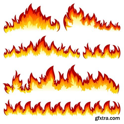 Seamless Fire Flame 12X EPS