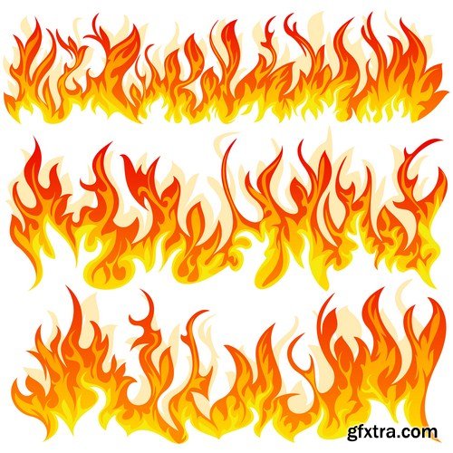 Seamless Fire Flame 12X EPS