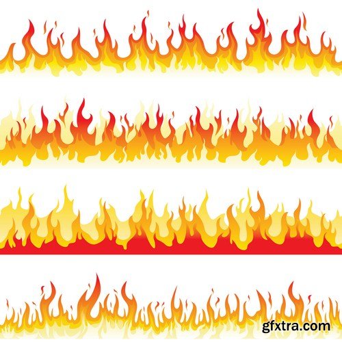 Seamless Fire Flame 12X EPS