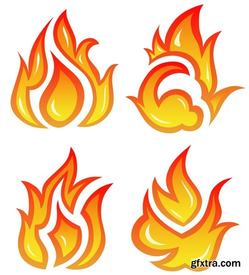 Seamless Fire Flame 12X EPS