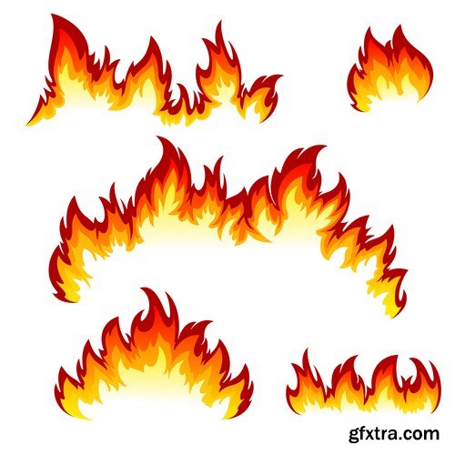 Seamless Fire Flame 12X EPS