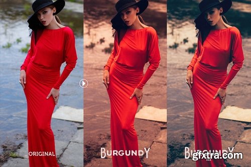 CM - Burgundy Lightroom Preset Pack 519087