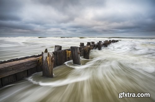 Collection of landscape nature sea ocean breakwater wharf embankment coast 25 HQ Jpeg