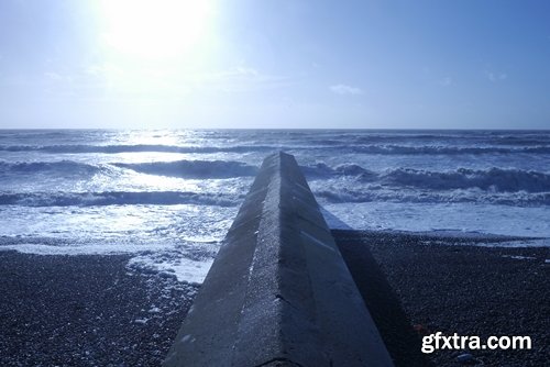 Collection of landscape nature sea ocean breakwater wharf embankment coast 25 HQ Jpeg