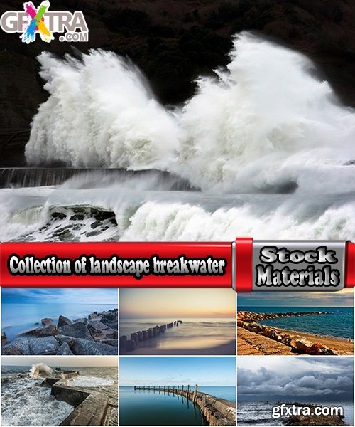 Collection of landscape nature sea ocean breakwater wharf embankment coast 25 HQ Jpeg