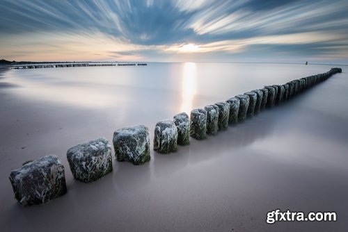 Collection of landscape nature sea ocean breakwater wharf embankment coast 25 HQ Jpeg