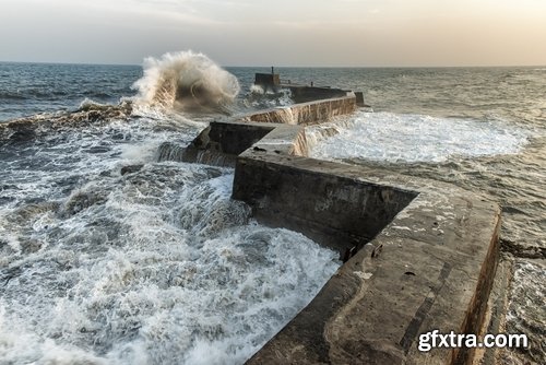 Collection of landscape nature sea ocean breakwater wharf embankment coast 25 HQ Jpeg