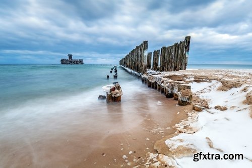 Collection of landscape nature sea ocean breakwater wharf embankment coast 25 HQ Jpeg