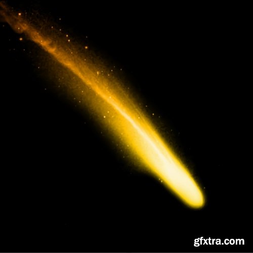 Collection of vector image background is a meteorite fireball light effect 25 EPS