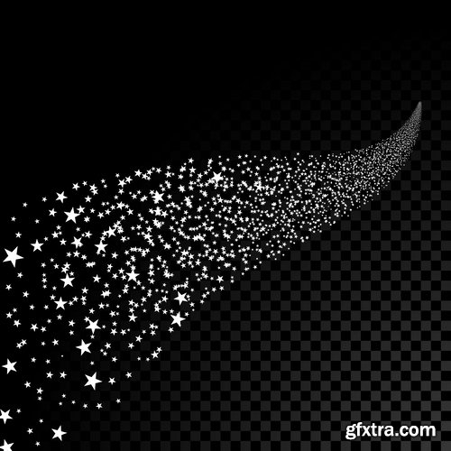 Collection of vector image background is a meteorite fireball light effect 25 EPS