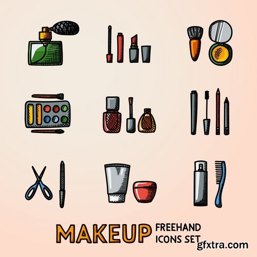 Collection of vector icons flat picture on various subjects #3- 25 EPS