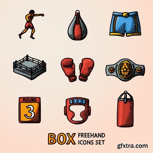 Collection of vector icons flat picture on various subjects #3- 25 EPS