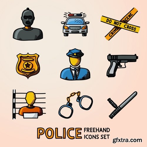 Collection of vector icons flat picture on various subjects #3- 25 EPS