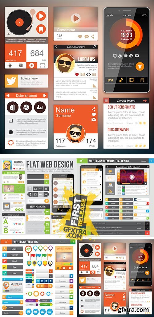 Stock: Web design elements 4