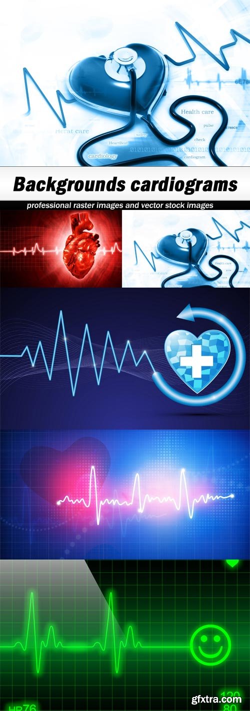 Backgrounds cardiograms