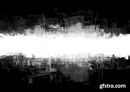 Abstract Paint Splatter Black and White - 15x JPEGs