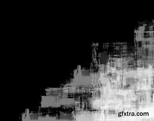 Abstract Paint Splatter Black and White - 15x JPEGs