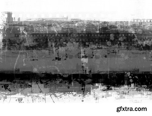 Abstract Paint Splatter Black and White - 15x JPEGs