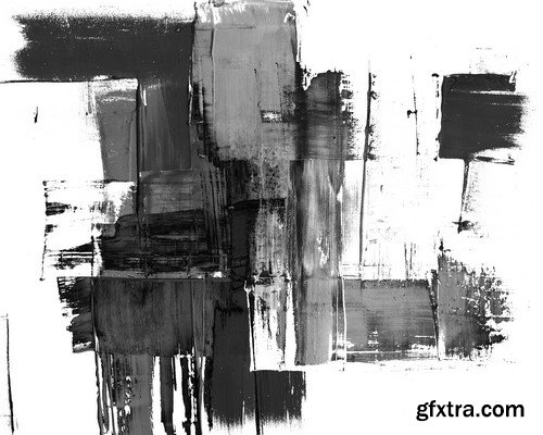 Abstract Paint Splatter Black and White - 15x JPEGs