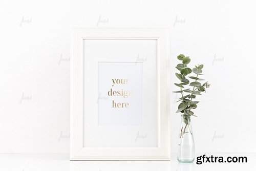 CM - Styled Stock White Frame Mockup 498652