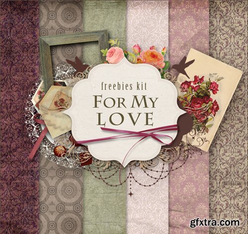 Romantic Scrap Kit - For My Love