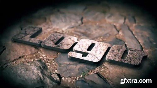 Motion Array - 3D Metallic Stone Logo Reveal After Effects Template