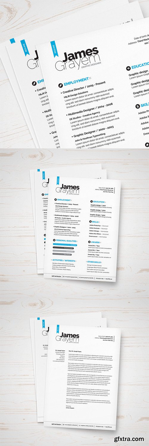 Resume + Cover Letter / CV Template