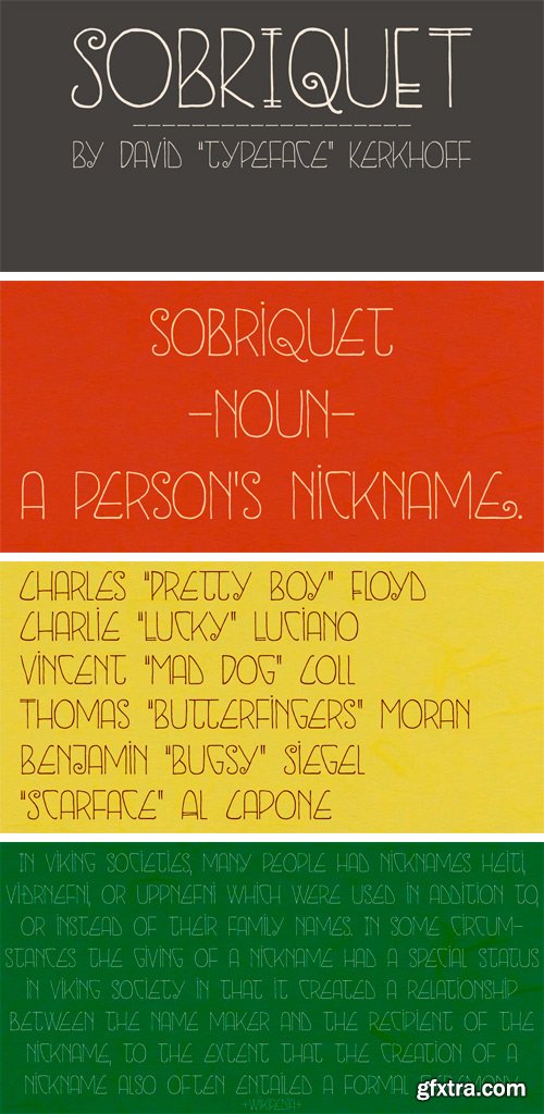 Sobriquet Font Family