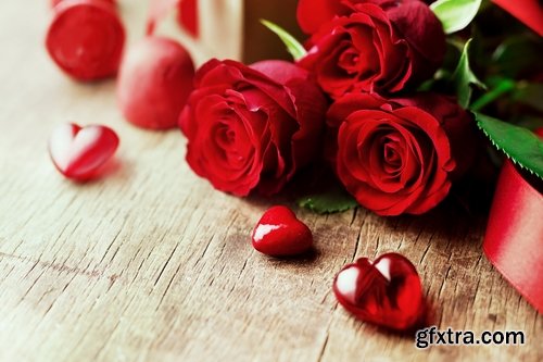 Collection Valentine's Day gift heart festive day rose flower 2-24 HQ Jpeg