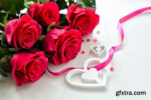 Collection Valentine's Day gift heart festive day rose flower 2-24 HQ Jpeg