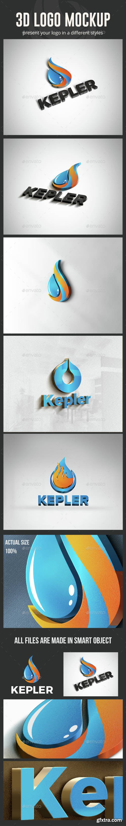 GR - 3D Logo Mockup 14769764