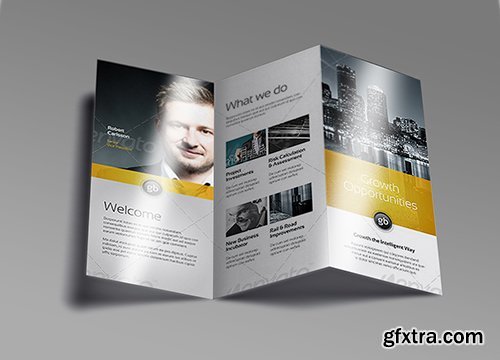 CreativeMarket Tri Fold Brochure Mock-Up