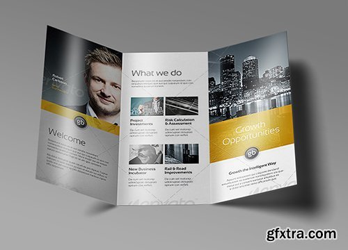 CreativeMarket Tri Fold Brochure Mock-Up