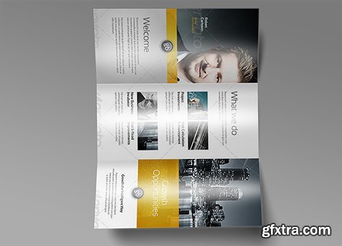 CreativeMarket Tri Fold Brochure Mock-Up