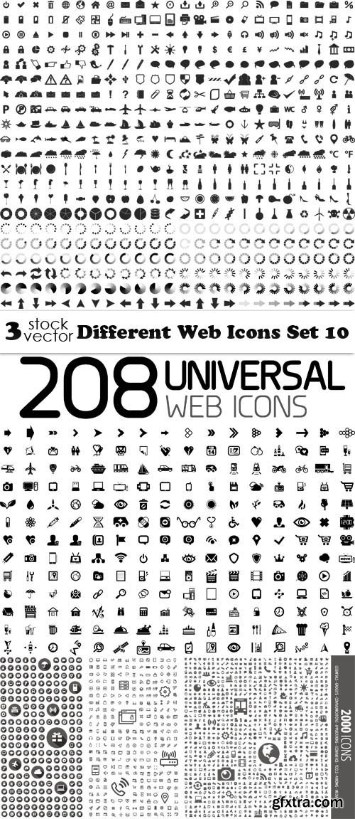 Vectors - Different Web Icons Set 10