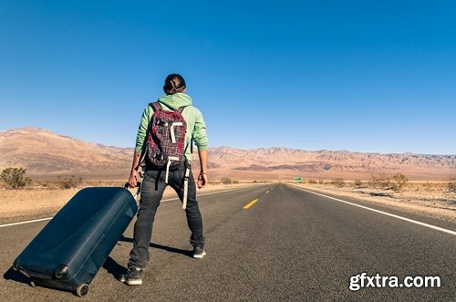 Collection tourist hitchhiking journey luggage 25 HQ Jpeg