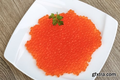 Collection caviar delicacy fish red black 25 HQ Jpeg