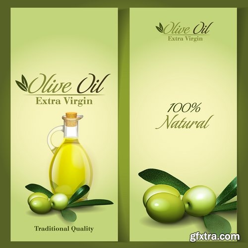 Collection of vector image olive olive tree food meal 25 EPS